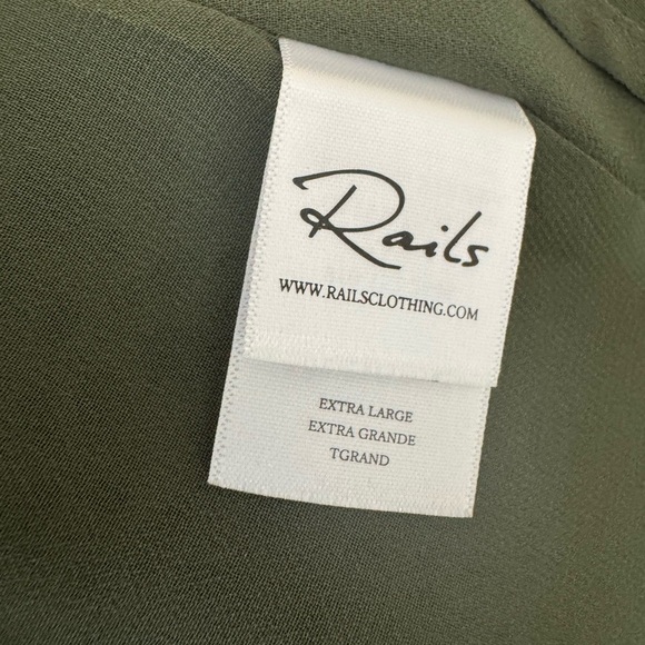 Rails Zana Dress in Olive Mixed Animal Stripe size XL X-Large - Picture 8 of 10